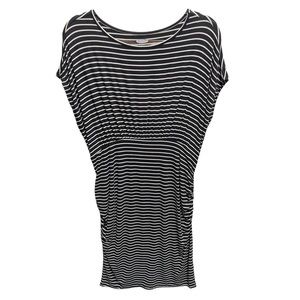 Old Navy Maternity Rayon Knit Ruched Bodycon Dolman Mini Baby Tee Dress